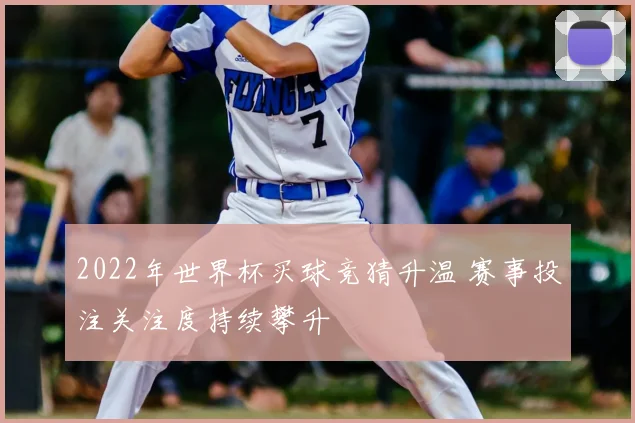 2022年世界杯买球竞猜升温 赛事投注关注度持续攀升